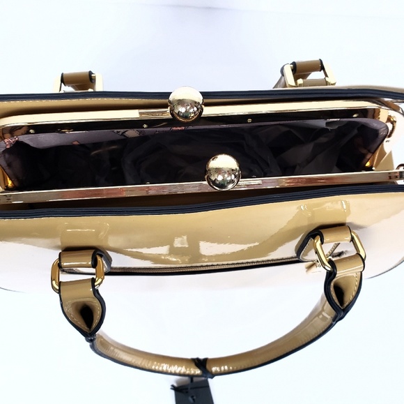 Leather Tan classic shiny bag - Picture 6 of 8